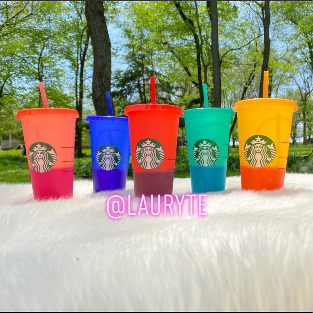 Starbucks 2020 Color Changing Pride Reusable Cups - Picture 3 of 3